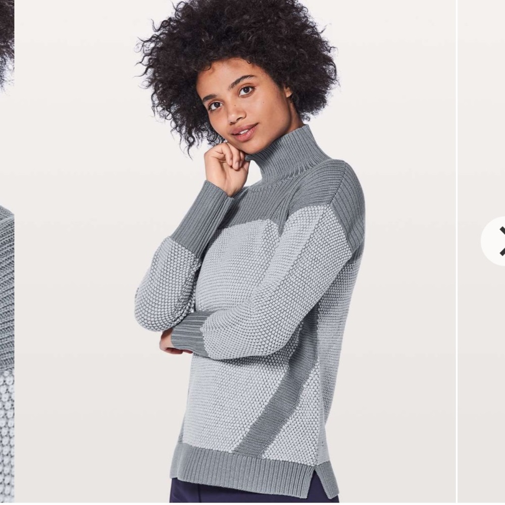 lululemon athletica Gray Turtleneck Sweater